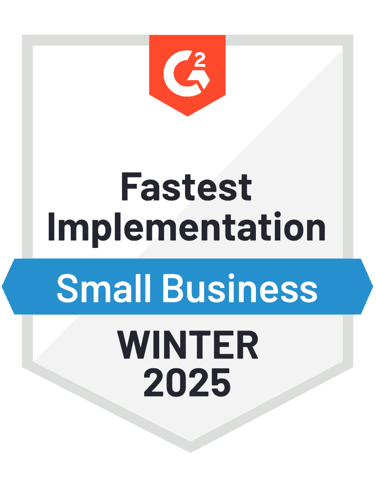 G2 Fastest Implementation badge